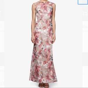 SLNY Floral Sleeveless Dress